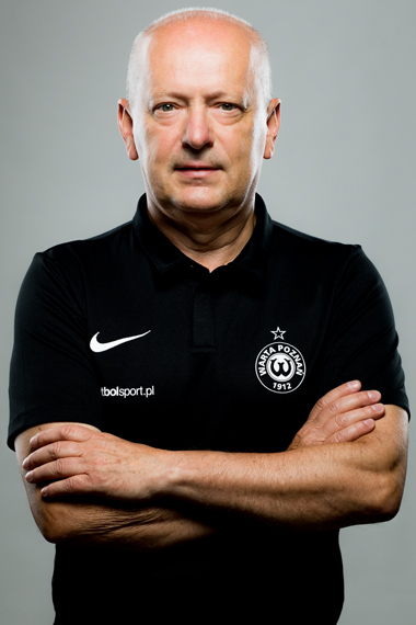 Kierownik drużyny Warty Poznań Karol Majewski