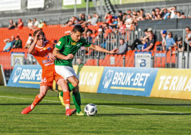 Bruk-Bet Termalica Nieciecza - Warta Poznań. Jakub Kiełb