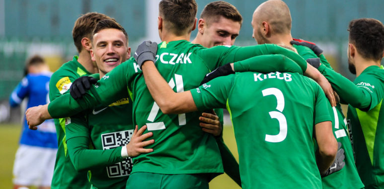 Warta Poznań - Wigry Suwałki 3:0. Gracjan Jaroch