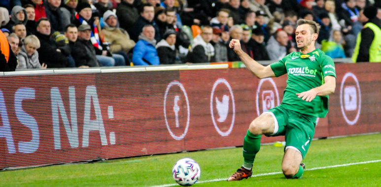 Podbeskidzie Bielsko-Biała - Warta Poznań 2:0. Michał Grobelny