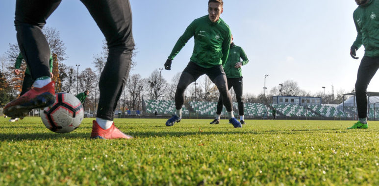Trening Warty Poznań. Mateusz Kupczak, Mariusz Rybicki