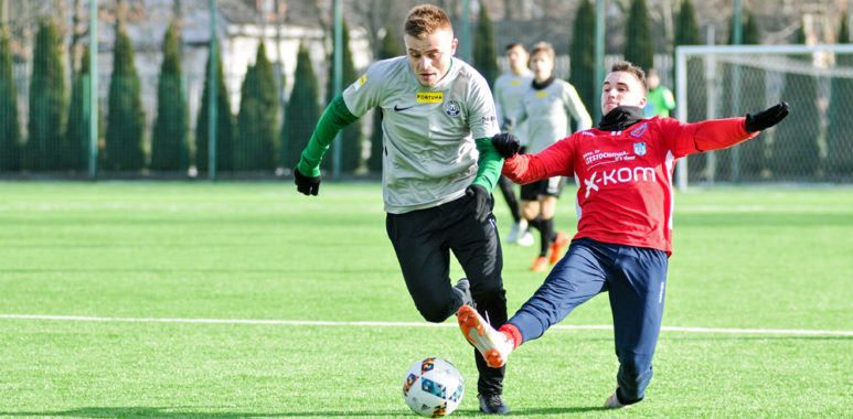 Michał Jakóbowski (Warta Poznań) w sparingu z Rakowem Częstochowa