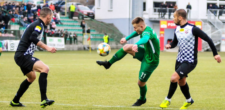 Byutovia Bytów - Warta Poznań 0:0. Michał Jakóbowski