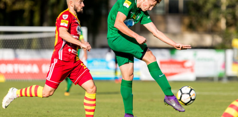 Warta Poznań - Chojniczanka Chojnice 1:1. Grzegorz Szmusik. Fot. Adam Ciereszko