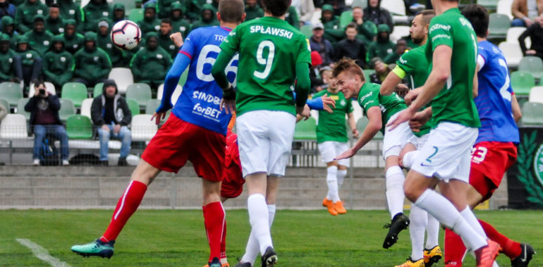 Warta Poznań - Odra Opole 2:1. Grzegorz Szymusik