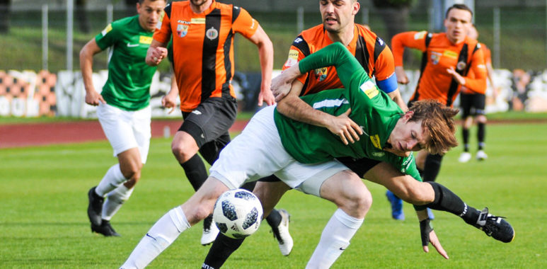 Chrobry Głogów - Warta Poznań 1:1. Łukasz Spławski