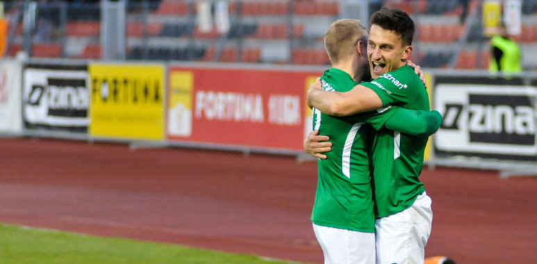 Chrobry Głogów - Warta Poznań 1:1. Jakub Kiełb