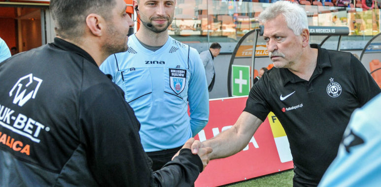 Bruk-Bet Termalica Nieciecza - Warta Poznań 1:0. Trenerzy Petr Nemec i Marcin Kaczmarek