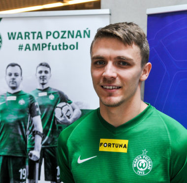 Amp futbol w Warcie Poznań. Adrian Laskowski