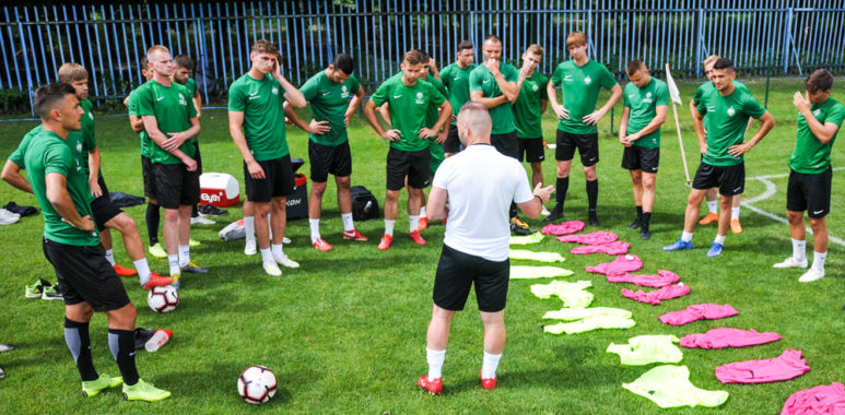 Trening Warty Poznań na obozie w Jarocinie