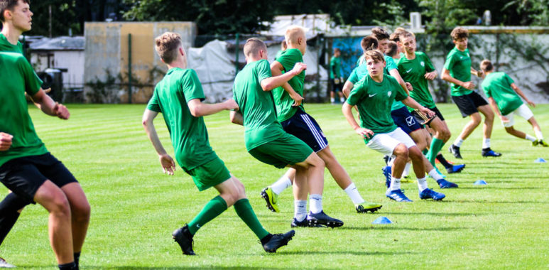 Trening juniorów młodszych Warty Poznań