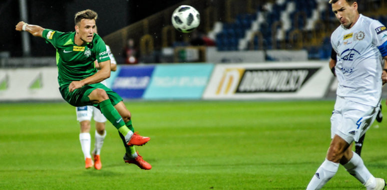 Stal Mielec - Warta Poznań 2:1. Gracjan Jaroch