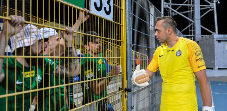 Stal Mielec - Warta Poznań. Adrian Lis