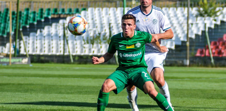 Śląsk Wrocław - Warta Poznań 1:0 w sparingu. Gracjan Jaroch