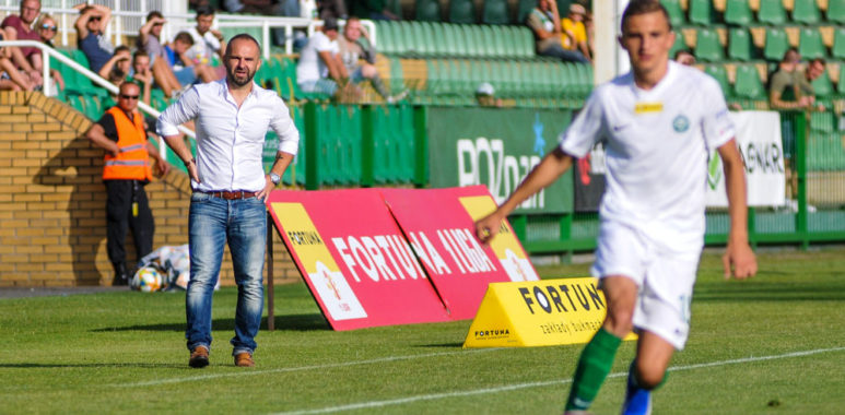 Warta Poznań - GKS Bełchatów. Trener Piotr Tworek