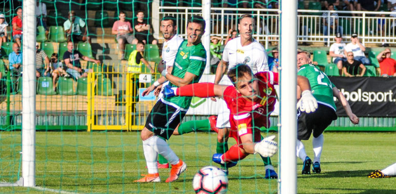 Warta Poznań - GKS Bełchatów. Gol Tomasza Boczka
