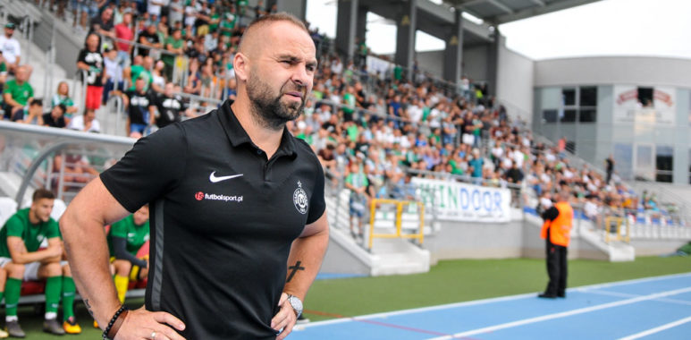 Radomiak Radom - Warta Poznań 0:2. Trener Piotr Tworek