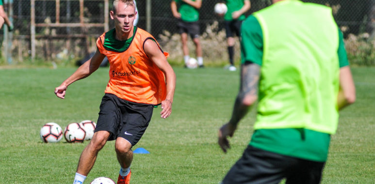 Trening Warty Poznań. Adrian Chopcia