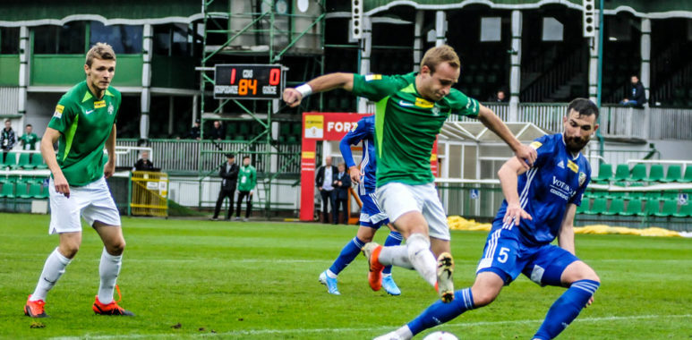Warta Poznań - Miedź Legnica 2:1. Adrian Laskowski i Robert Janicki