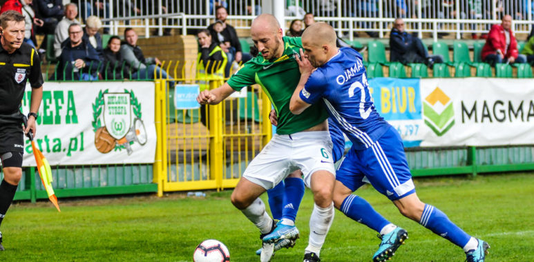Warta Poznań - Miedź Legnica 2:1. Łukasz Trałka