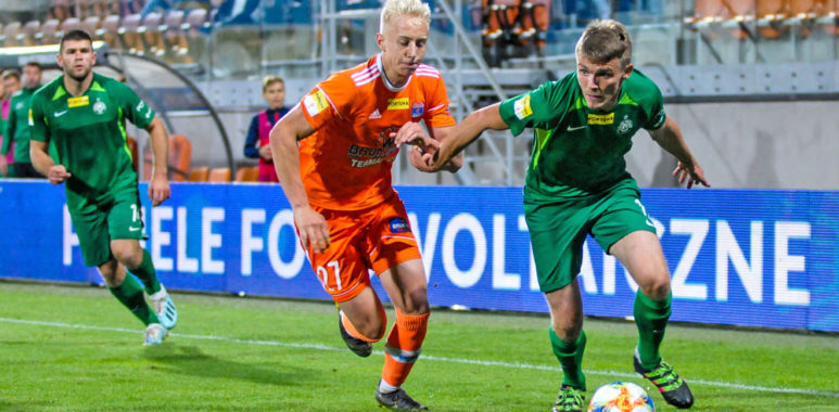 Bruk-Bet Termalica Nieciecza - Warta Poznań. Adrian Laskowski