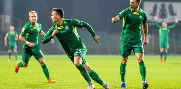 Sandecja Nowy Sącz - Warta Poznań 1:2. Gracjan Jaroch oraz Robert Janicki i Mateusz Kupczak