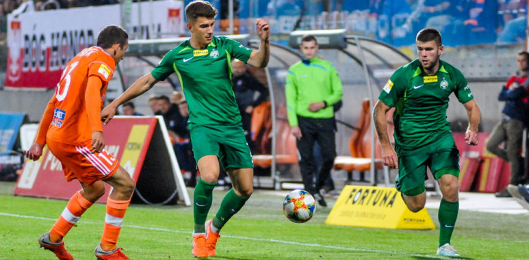 Bruk-Bet Termalica Nieciecza - Warta Poznań 1:1. Serhij Napołow i Nikodem Fiedosewicz