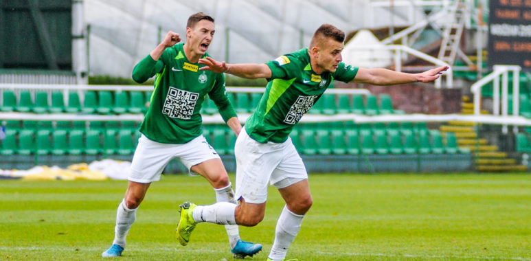 Warta Poznań - Chojniczanka Chojnice 2:0. Michał Jakóbowski i Mateusz Kupczak