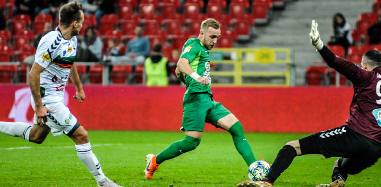 GKS Tychy - Warta Poznań 1:1. Robert Janicki