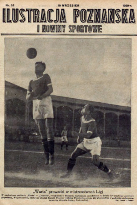 Warta Poznań - Cracovia 2:0 w 1929 roku