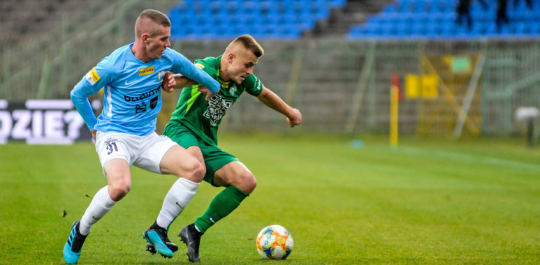 Stomil Olsztyn - Warta Poznań. Michał Jakóbowski
