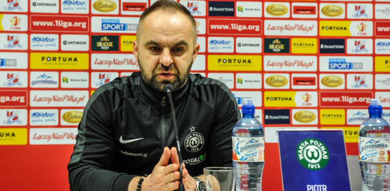 Podbeskidzie Bielsko-Biała - Warta Poznań 2:0. Trener Piotr Tworek