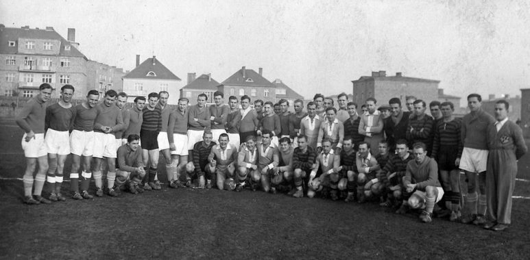 Drużyny Warty Poznań i Legii Poznań w 1931 roku