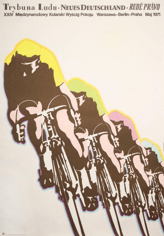 Plakat XXIV Wyścigu Pokoju z 1971 roku