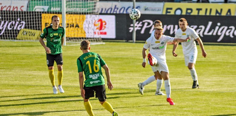 GKS 1962 Jastrzębie - Warta Poznań 1:2. Robert Janicki
