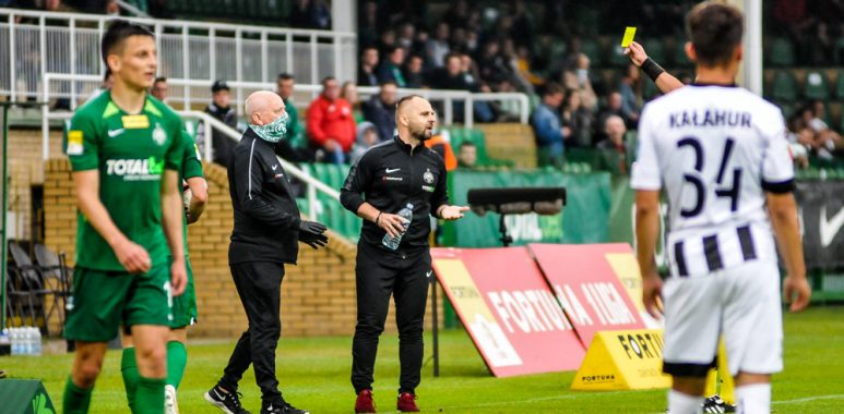 Warta Poznań - Sandecja Nowy Sącz 2:0. Trener Piotr Tworek