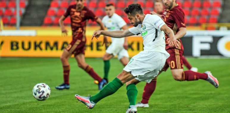 Chojniczanka Chojnice - Warta Poznań 1:2. Mariusz Rybicki