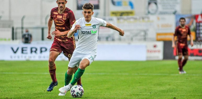 Chojniczanka Chojnice - Warta Poznań 1:2. Serhij Napołow