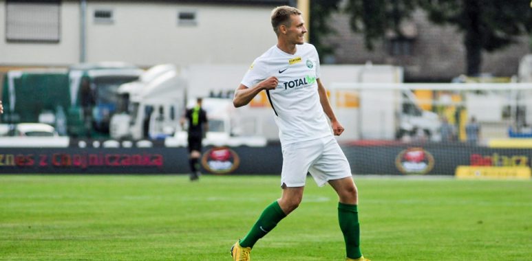 Chojniczanka Chojnice - Warta Poznań 1:2. Adrian Laskowski