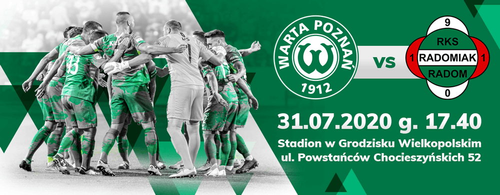Sprzedaż biletów na mecz Warta Poznań - Radomiak Radom