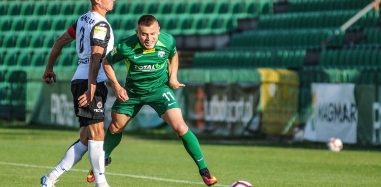 Warta Poznań - Chrobry Głogów 1:2. Michał Jakóbowski