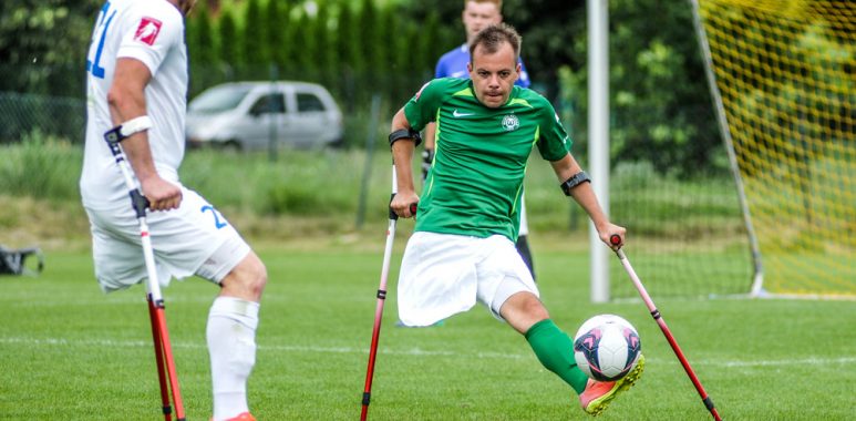 Warta Poznań - Husaria Kraków 0;7 w Pucharze Polski Amp Futbol 2020. Bartosz Skrzypek