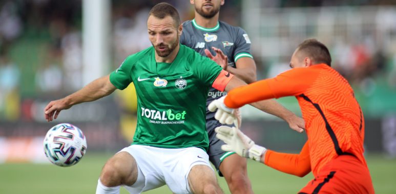 Warta Poznań - Lechia Gdańsk. Bartosz Kieliba