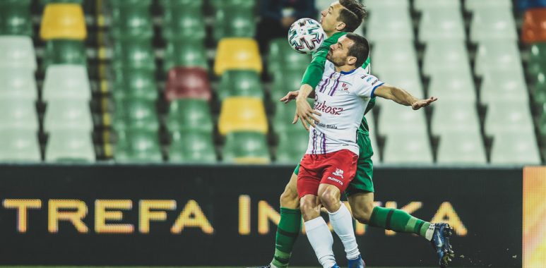 Mateusz Kupczak w meczu Podbeskidzie Bielsko-Biała - Warta Poznań