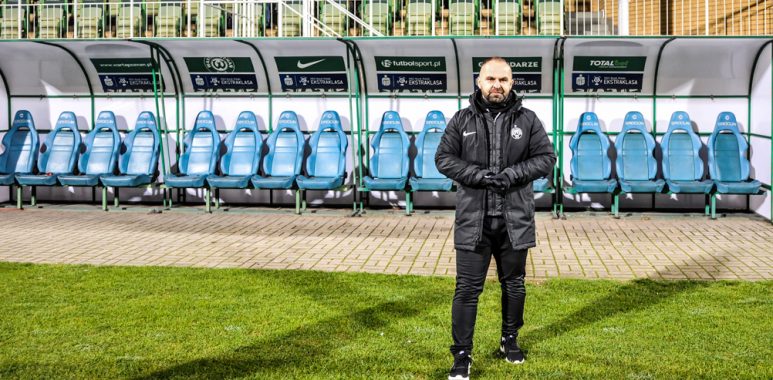 Warta Poznań - Wisła Kraków 2:1. Trener Piotr Tworek