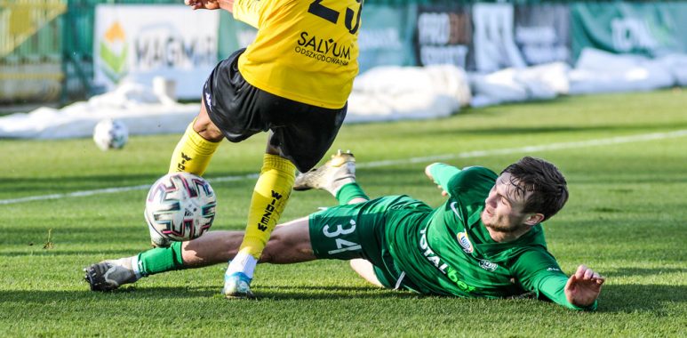 Maciej Żurawski (Warta Poznań) w sparingu z Widzewem Łódź (3:1)