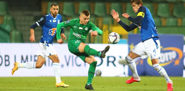Warta Poznań - Lech Poznań 1:2. Michał Jakóbowski