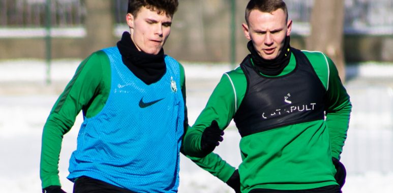 Trening Warty Poznań. Albert Żerkowski i Mateusz Kuzimski