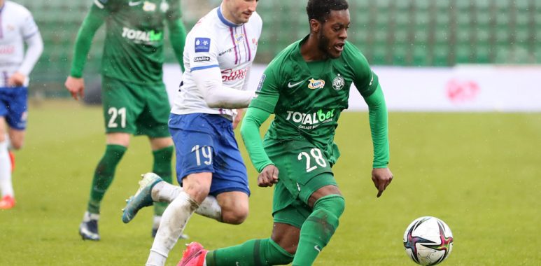 Warta Poznań - Podbeskidzie Bielsko-Biała 2:0. Makana Baku
