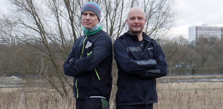 Bartosz Wolny i Maciej Kaczmarek - Bieg Rzeźnika na rzecz amp futbolu Warty Poznań